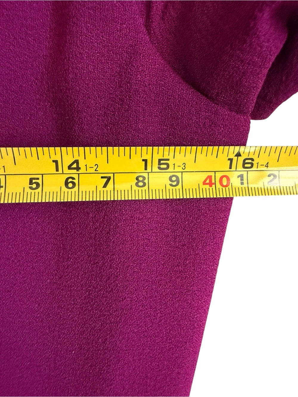 DRESS THE POPULATION Bailey Dress Off-Shoulder Bodycon Midi Dark Magenta M - Picture 8 of 11